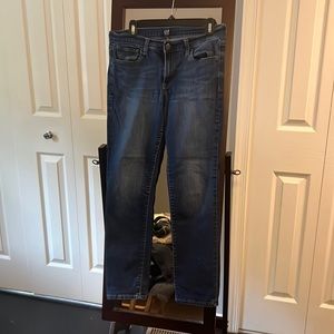 GAP Women's Straight Leg Jeans - Dark Blue